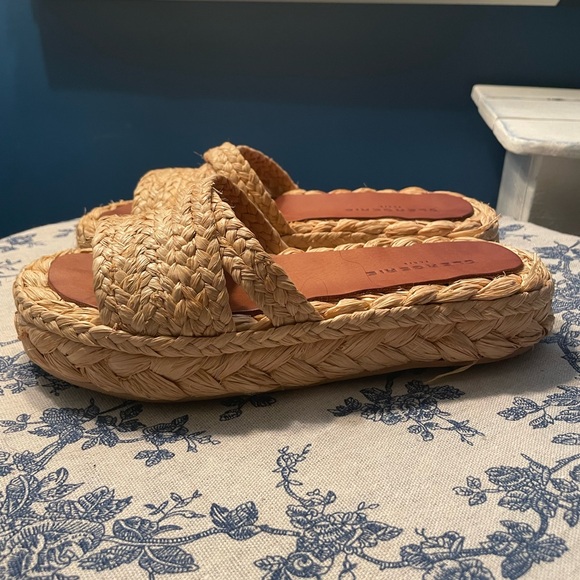 Robert Clergerie Paris Natural Woven Espadrille Sandals - Picture 1 of 2